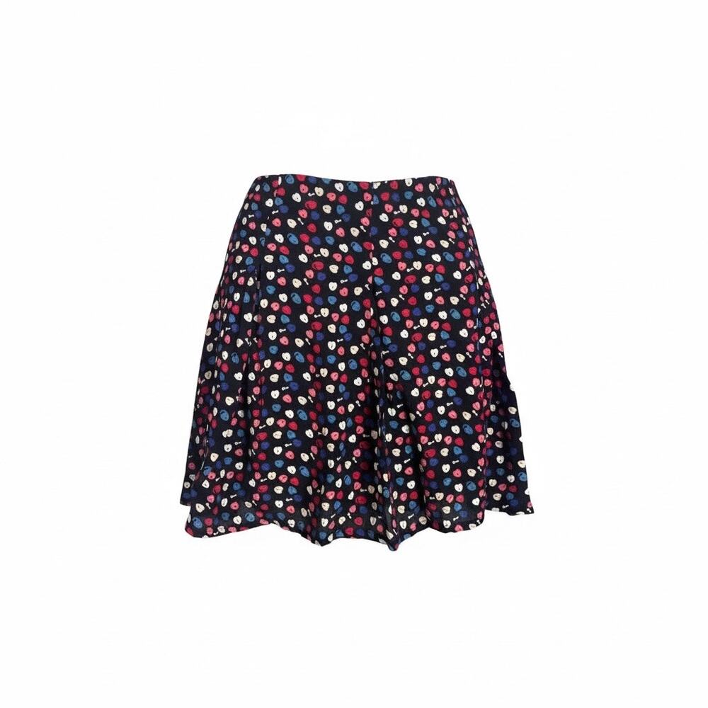 Novelty Print Heart Lock Key Print Mini Skirt Twee 6 Casual‎ Feminine Academia